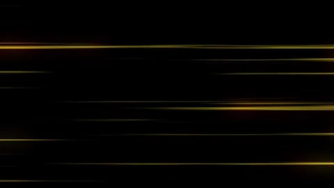 Glowing Gold Speed Lines Abstract Animation on Black Background Stock Footage 308139711