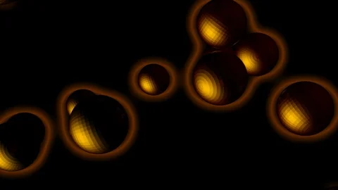 Glowing gold sphere Stock Footage 99444515