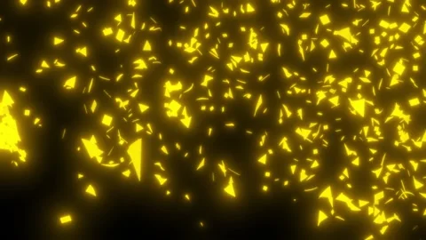 Glowing Golden Confetti Explosion Animation.  Vídeos de archivo 240090904