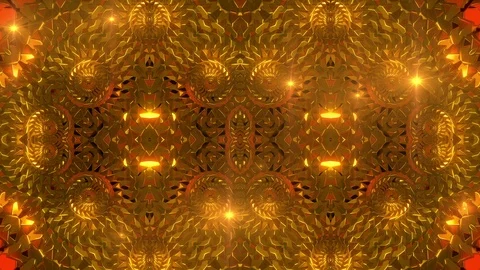 Glowing Golden Disc Stock-Footage 102426162