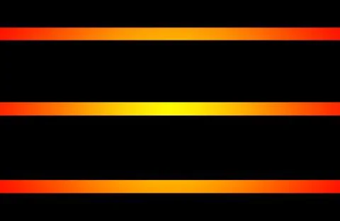 Glowing golden gradient lines across on black background Stock Illustration