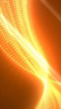 Glowing golden light stream with bright particles and soft radiance forming.. Stock Illustration