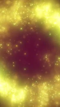 Glowing golden particle background with soft bokeh lights and warm gradient.. Stock Illustration