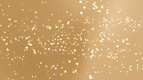 Glowing Golden Particles Floating Across Warm Abstract Background Видео 333987190