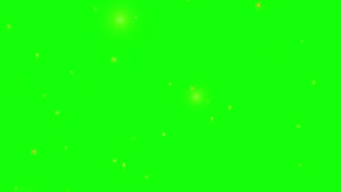 Glowing golden particles floating on green screen background, for visual ef.. Stock Footage 337556024