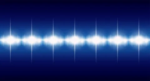 Glowing graph. Graph on a blue background. Sound. Abstract Stock Illustration