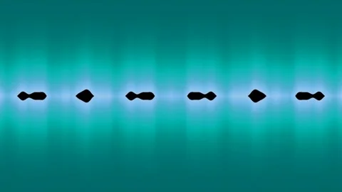 Glowing green abstract light background, vibrant sci-fi neon equalizer wave.. Stock Footage 337702418