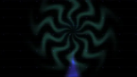 Glowing green abstract light pattern on dark background. Stock Footage 337463881