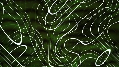 Glowing green abstract light trails background. Stock Footage 334878367