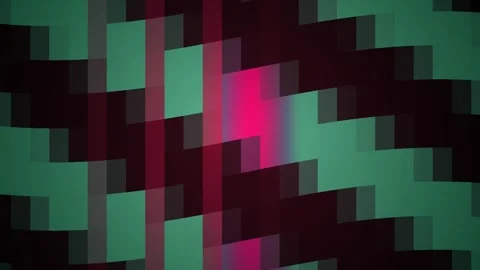 Glowing green and red pixelated abstract background. Stock Footage 335517393