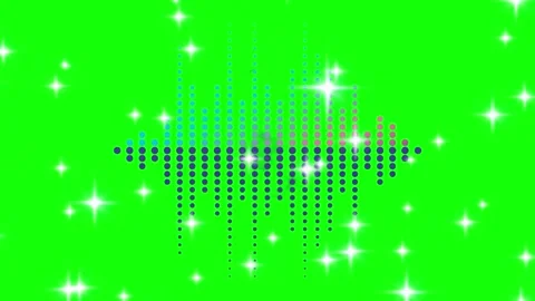 Glowing green background with sparkling lights Video stock 337527523