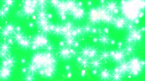 Glowing green background with sparkling white lights Stock Footage 338237700