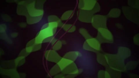Glowing green camouflage pattern in dark. Stock Footage 335109822