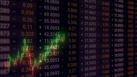 Glowing Green Candlestick Chart Showing Bullish Stock Market 動画素材 336900480