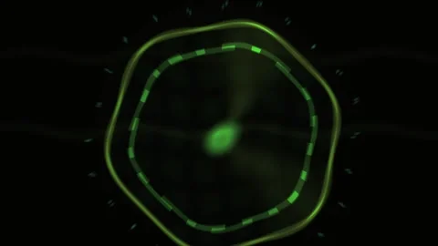 Glowing green cell under microscope. Stock Footage 340019375