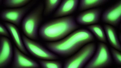 Glowing green cells on black background. Stock Footage 336231767