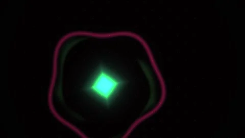Glowing green cells under microscope. Stock Footage 334524764