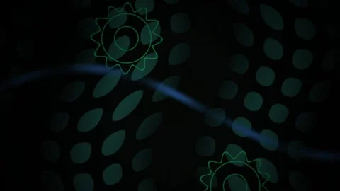 Glowing green cells under microscope. Stock Footage 335109827