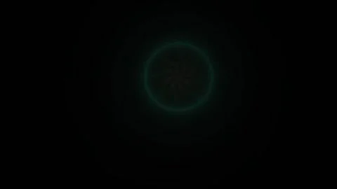 Glowing Green Circle Animation. Stock Footage 335517595