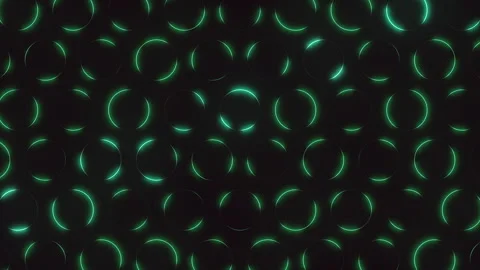 Glowing green circles on black background Stock-Footage 322796977
