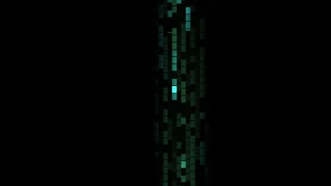 Glowing green code stream background. Stock-Footage 336232006