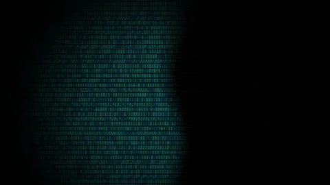 Glowing Green Digital Code Background. Stock Footage 334337674
