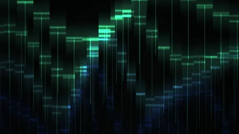 Glowing Green Digital Code Matrix Background. Stock Footage 333925906