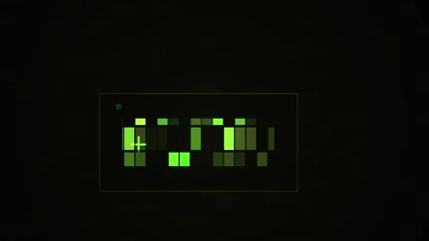 Glowing Green Digital Display Screen. Stock Footage 335109843