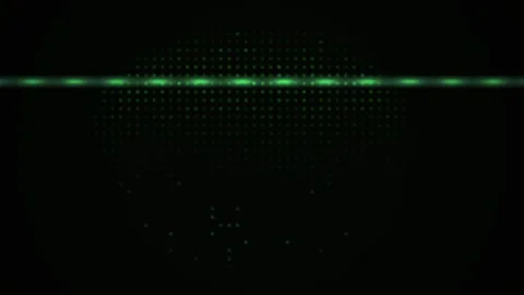 Glowing Green Digital Light Beam. Stock Footage 340019646