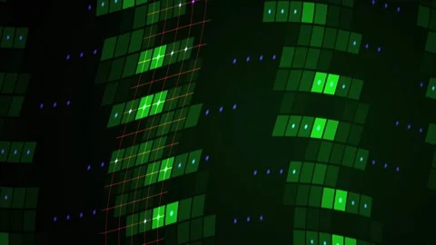 Glowing green digital matrix background. Stock Footage 340019784