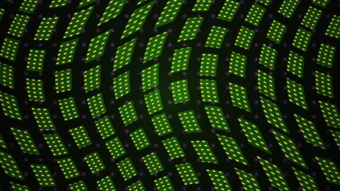 Glowing green digital pattern on black background. Stock Footage 337464662
