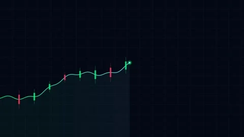 A glowing green dot moving along a wavy line past a red rectangular barrier Video stock 338309906