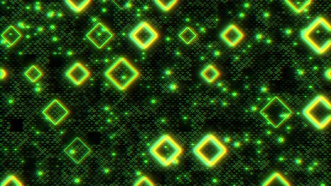 Glowing green dot pattern futuristic digital artwork Stock-Footage 311750928
