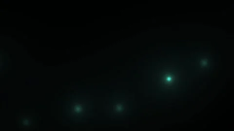 Glowing green dots on black background. Stock Footage 340019701
