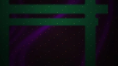 Glowing green frame with purple light. Stock Footage 336696854