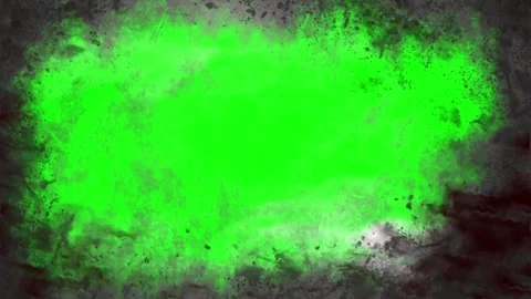 Glowing green gradient background with black cracks Stock Footage 338221484