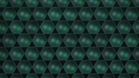 Glowing Green Hexagon Pattern Seamless Loop Stock Footage 340517168