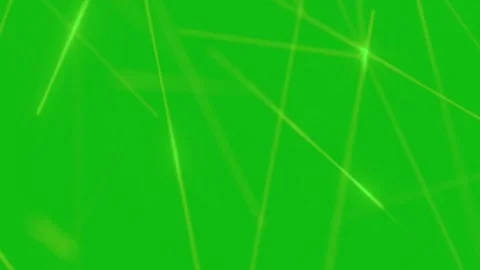 Glowing green laser beams moving across a green screen background Stock Footage 338215883