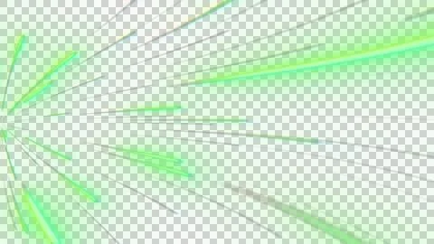 Glowing Green Laser Light Speed Overlay Alpha Channel Stock Illustration