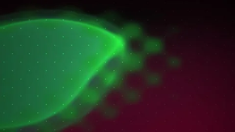 Glowing green light on dark background. Stock Footage 335956133