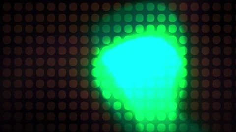 Glowing green light on dark grid background technology concept. Stock Footage 336233235