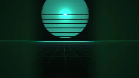 Glowing green light in darkness technology. Vidéo 335357483