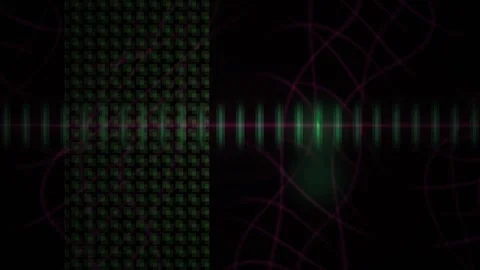 Glowing green light digital grid background. Stock Footage 340020854