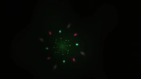 Glowing green light particles explosion. Stock Footage 340021013