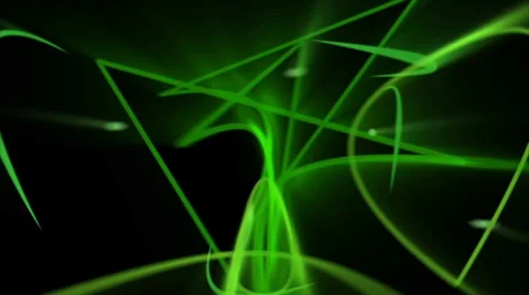 Glowing Green Light Rays Stock Footage 8694219