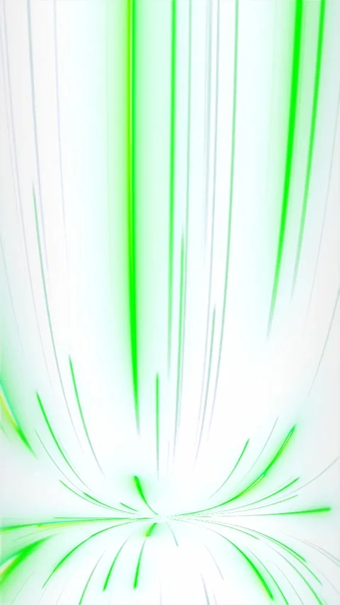 Glowing green light speed lines high tech white abstract vertical background Stock Footage 346969614
