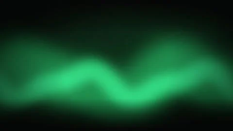 A glowing green light wave flows in a seamless loop Stock Footage 341401632