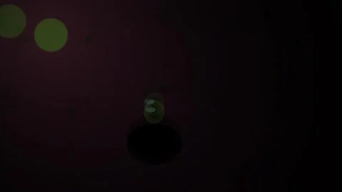 Glowing Green Lights in Dark Background. Stock Footage 337465679