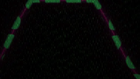 Glowing green lines on black background. Stock Footage 335519610