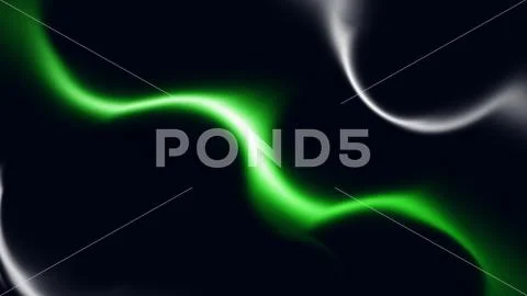Glowing green liquid background with white highlights PSD Template